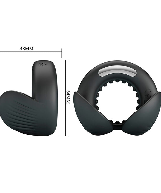 PRETTY LOVE - QUENTIN PENIS RING WITH TESTICULAR STIMULATOR