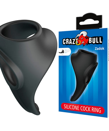 CRAZY BULL - ZADOK ERGONOMIC RING WITH PERINEAL STIMULATOR