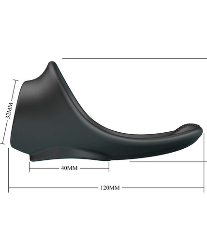 CRAZY BULL - ZADOK ERGONOMIC RING WITH PERINEAL STIMULATOR