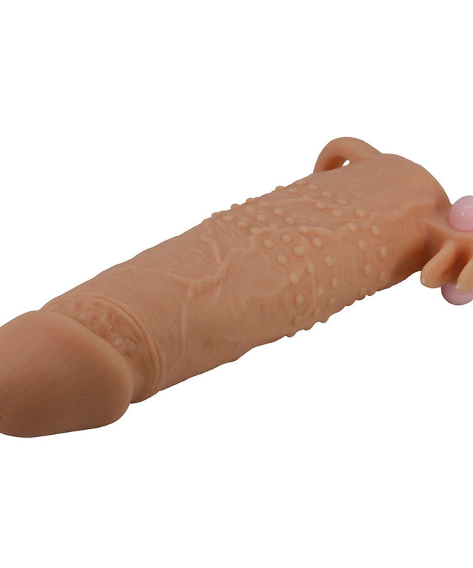 PRETTY LOVE - QUILLON PENIS SLEEVE WITH CLITORAL STIMULATOR AND VIBRATION