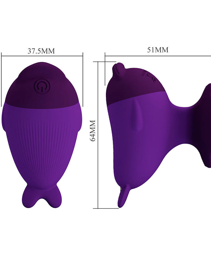 PRETTY LOVE - DOLPHIN MINI VIBRATOR WITH CLIP