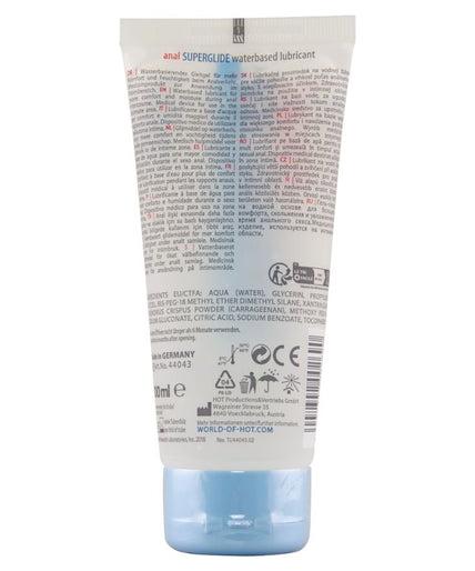 HOT - ANAL SUPERGLIDE LIQUID PLEASURE WATERBASED LUBRICANT 100 ML
