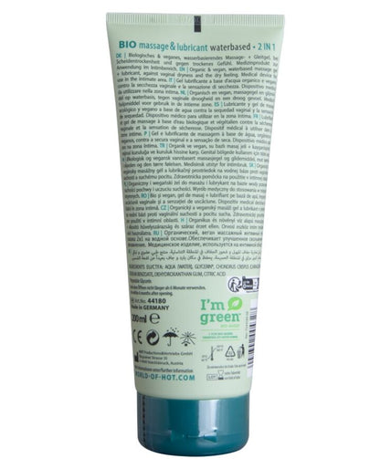 HOT - BIO MASSAGE & LUBRICANT WATERBASED 2 IN 1 200 ML