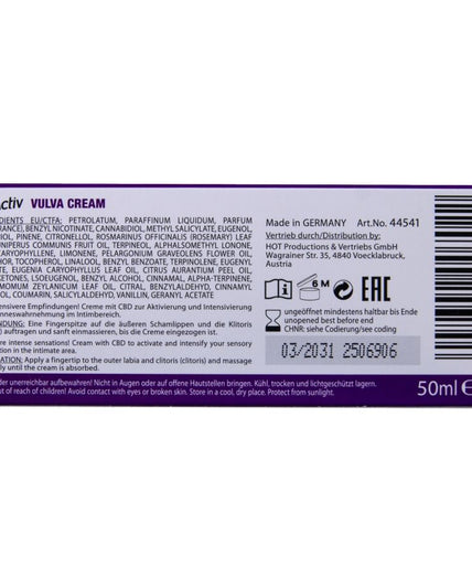 HOT - VULVA CREAM MIT CBD 50ML