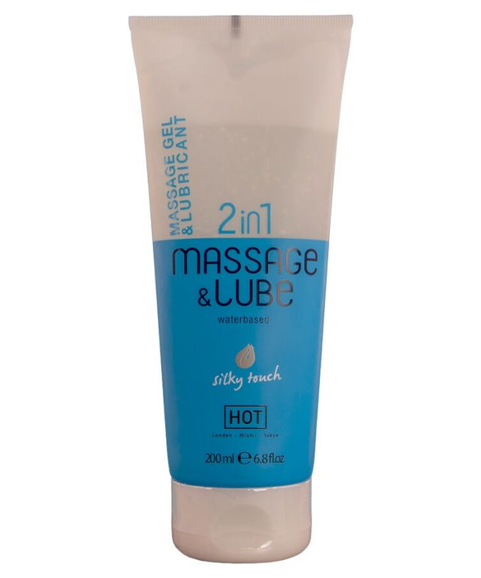 HOT - MASSAGE & GLIDE GEL 2IN1 SILKY TOUCH 200 ML