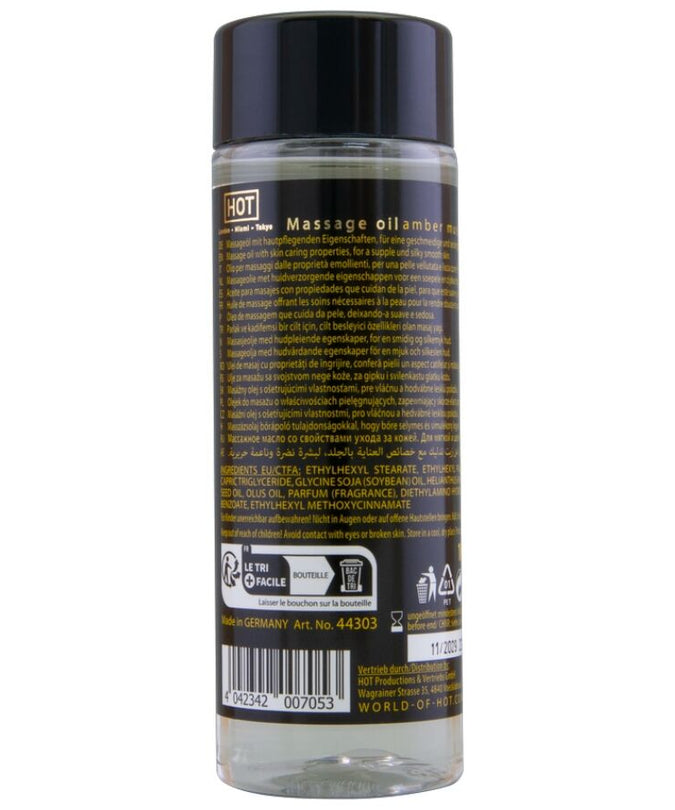 HOT - MASSAGE OIL AMBER & MUSK 100 ML