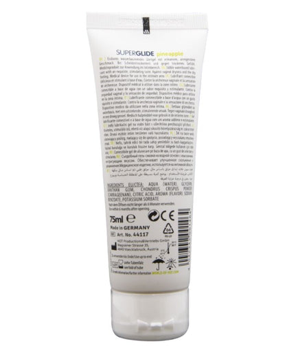 HOT - SUPERGLIDE EDIBLE LUBRICANT WATERBASED PINEAPPLE 75 ML