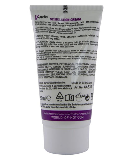 HOT - V-ACTIV STIMULATIE CRÈME VOOR VROUWEN 50 ML