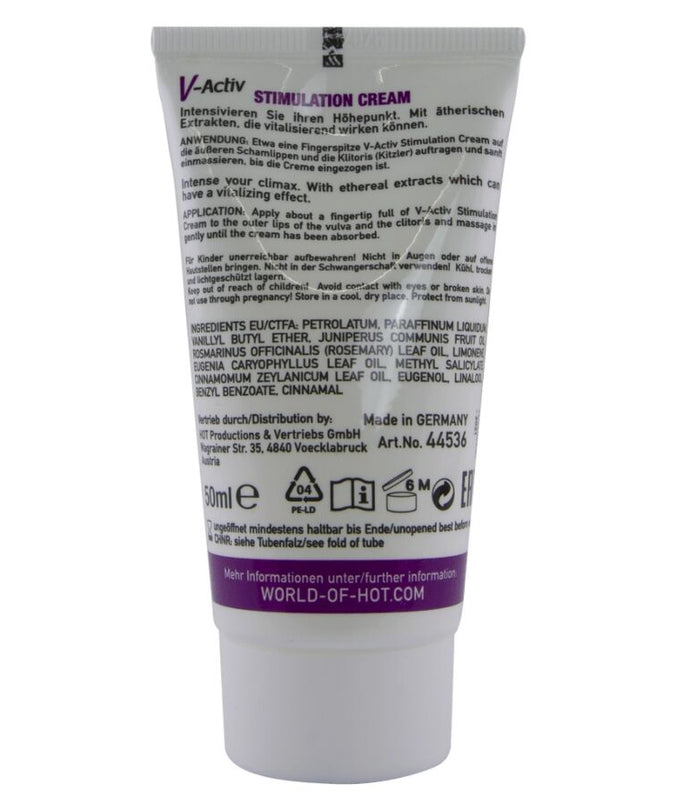 HOT - V-ACTIV STIMULATION CREAM FOR WOMEN 50 ML