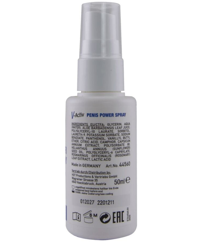 HOT - V-ACTIV PENIS POWER SPRAY FOR MEN 50 ML