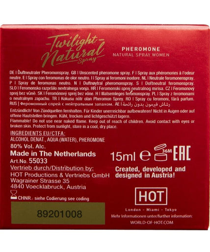 HOT - TWILIGHT PHEROMONE NATURAL WOMEN 15 ML