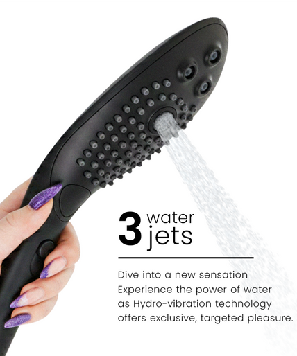 WOMANIZER - WAVE CLITORAL STIMULATING SHOWER HEAD BLACK