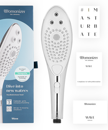 WOMANIZER - WAVE CLITORAL STIMULATING SHOWER HEAD CHROME