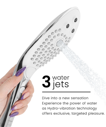 WOMANIZER - WAVE CLITORAL STIMULATING SHOWER HEAD CHROME