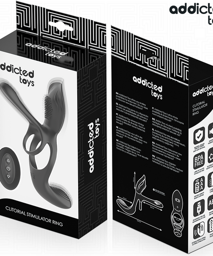 Addicted Toys – Double Penis Ring With Clitoral Stimulator