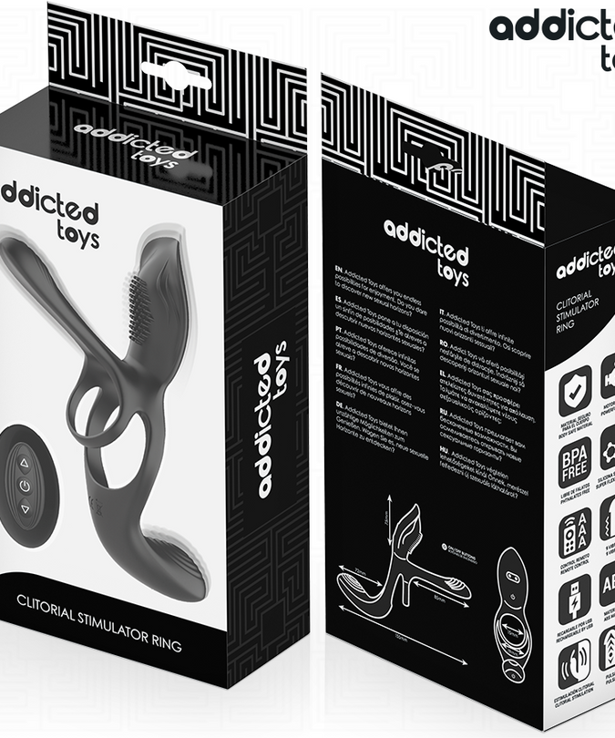 ADDICTED TOYS - DUBBELE PENISRING MET CLITORISSTIMULATOR