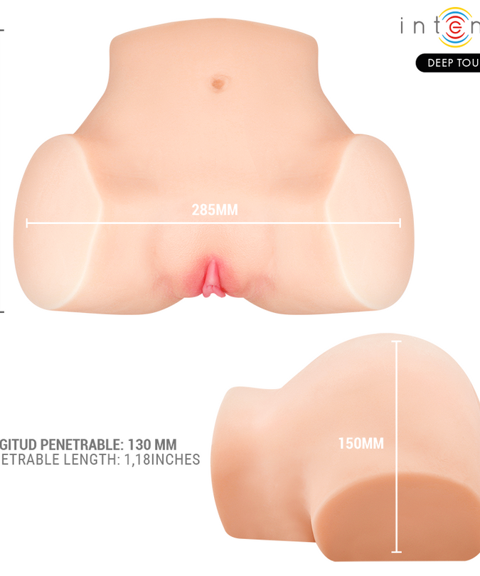 INTENSE DIEPE TOUCH - NICOLE VAGINALE MASTURBATOR MET ZUIGKRACHT, WARMTE, TRILLING EN STEMEFFECTEN MET AFSTANDSBEDIENING 5,3 KG