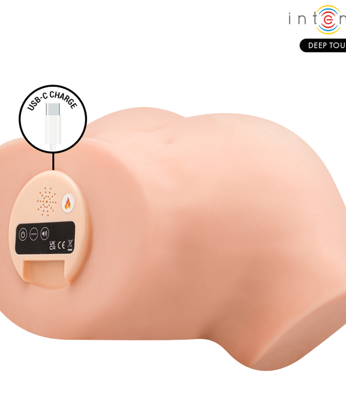 INTENSE DIEPE TOUCH - NICOLE VAGINALE MASTURBATOR MET ZUIGKRACHT, WARMTE, TRILLING EN STEMEFFECTEN MET AFSTANDSBEDIENING 5,3 KG