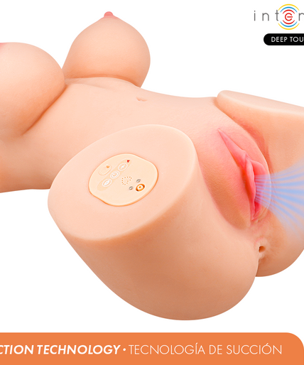 INTENSE DEEP TOUCH - VERO TORSO VAGINA WITH SUCTION, HEAT, VIBRATION AND VOICE EFFECTS WITH REMOTE CONTROL 5.5 KG
