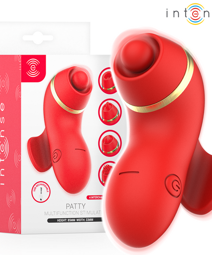 INTENS - PATTY-STIMULATOR MET 4 KOPPEN, ZUIGEN, KLOPPEN, KITZELEN EN LIKKEN