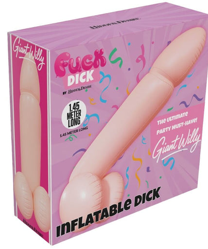 VERBORGEN VERLANGEN - REUZEN WILLY OPBLAAS PENIS 145 CM