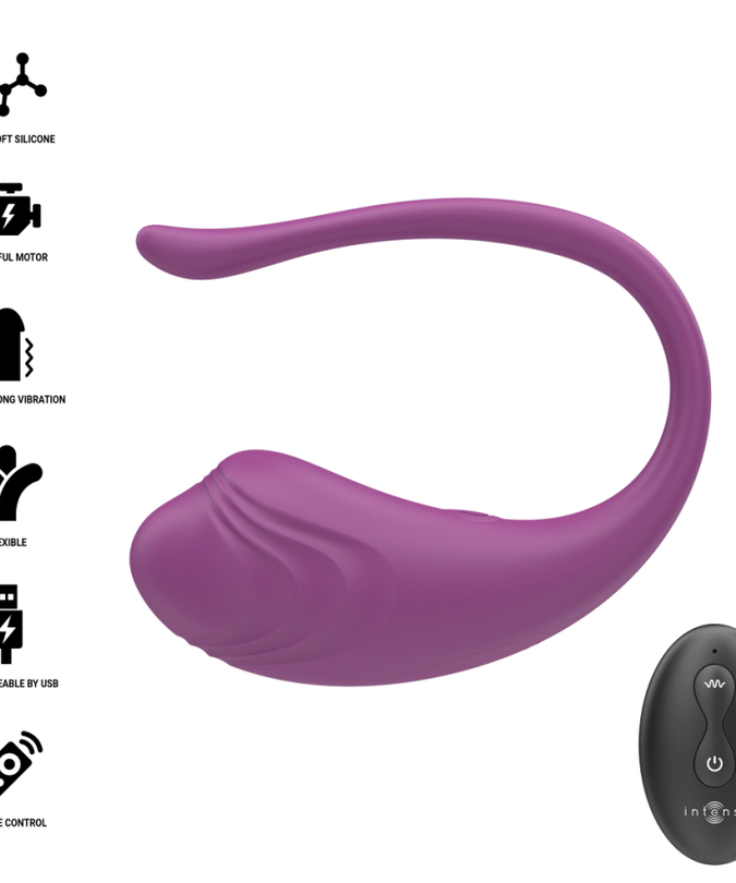 INTENSE - OLIVIA PURPLE VIBRATING EGG WITH REMOTE CONTROL