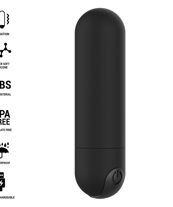 INTENSE - KAREN MINI RECHARGEABLE VIBRATING BULLET BLACK