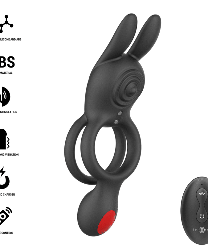 INTENSE - QUINN DOUBLE VIBRATION RING REMOTE CONTROL