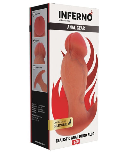 HIDDEN DESIRE - INFERNO REALISTIC BUTTPLUG 16 CM