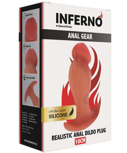 HIDDEN DESIRE - INFERNO REALISTIC BUTTPLUG 10 CM