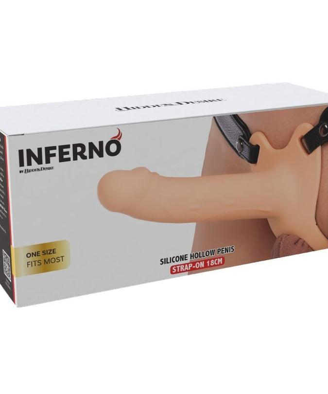 HIDDEN DESIRE - INFERNO PENIS SLEEVE STRAP-ON SILICONE 18 CM