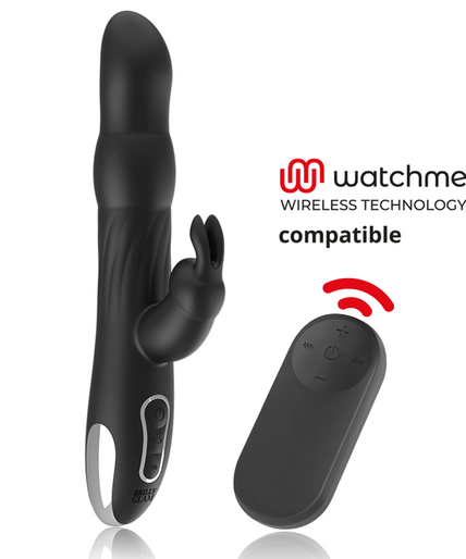 BRILLY GLAM - MOEBIUS RABBIT VIBRATOR & ROTATOR + WATCHME REMOTE CONTROL
