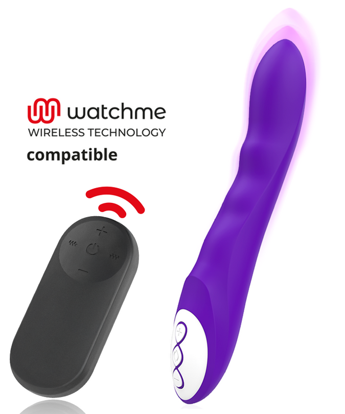 Galatea – Dante Paarse Vibrator + Watchme Afstandsbediening