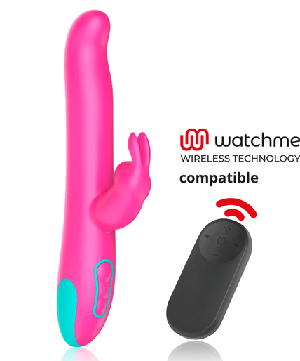 HAPPY LOKY - PLUTO RABBIT VIBRATOR & ROTATOR + WATCHME REMOTE CONTROL