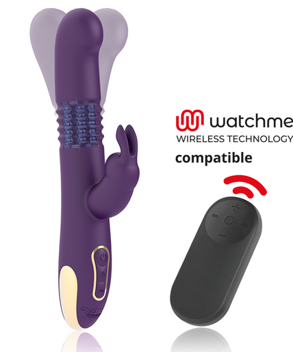 TREASURE - BASTIAN RABBIT UP & DOWN ROTATOR & VIBRATOR + WATCHME REMOTE CONTROL