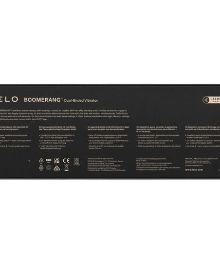 LELO – BOOMERANG Double Ended Vibrator – Coral Red