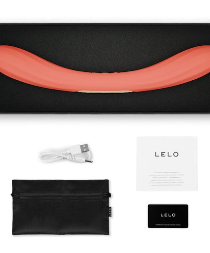 LELO – BOOMERANG Double Ended Vibrator – Coral Red