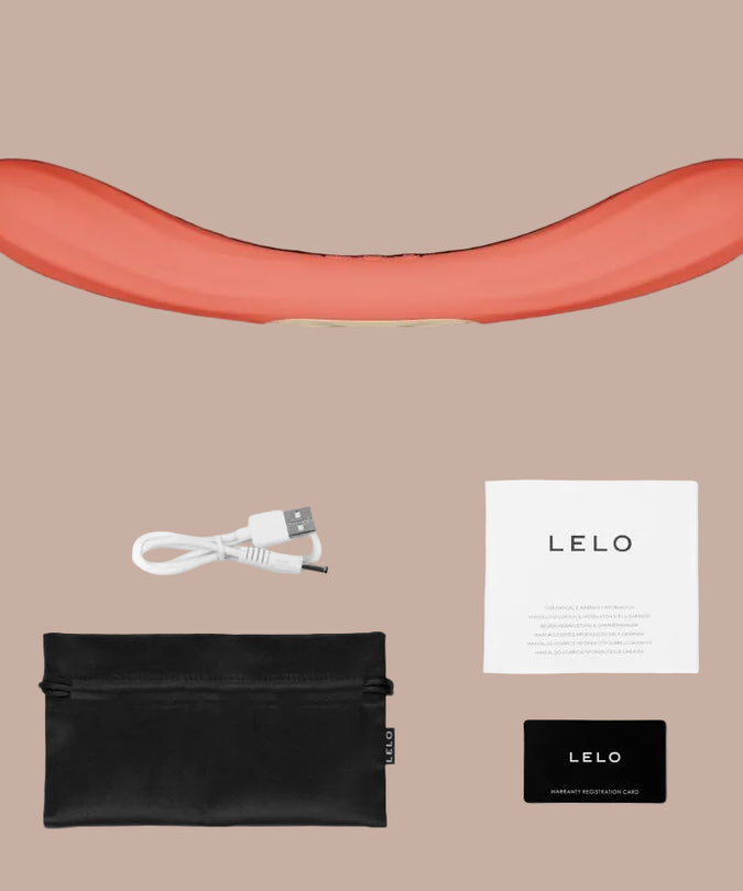 LELO – BOOMERANG Double Ended Vibrator – Coral Red