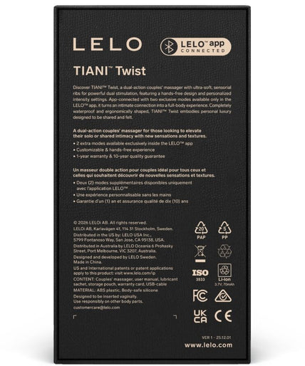 LELO – TIANI TWIST Couples Vibrator – Foam