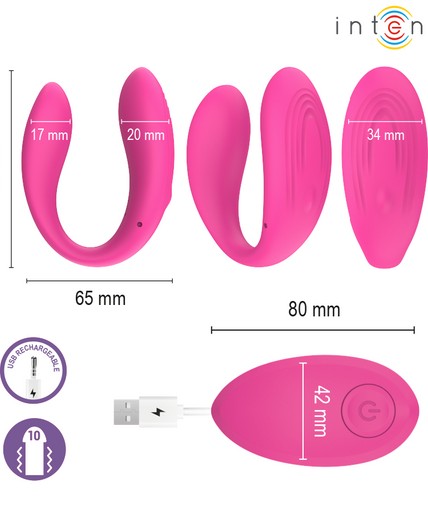 INTENSE - NORA VIBRATING CLAMP STIMULATOR PINK