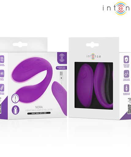 INTENSE - NORA VIBRATING CLAMP STIMULATOR PURPLE