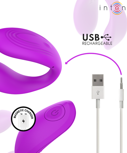 INTENSE - NORA VIBRATING CLAMP STIMULATOR PURPLE