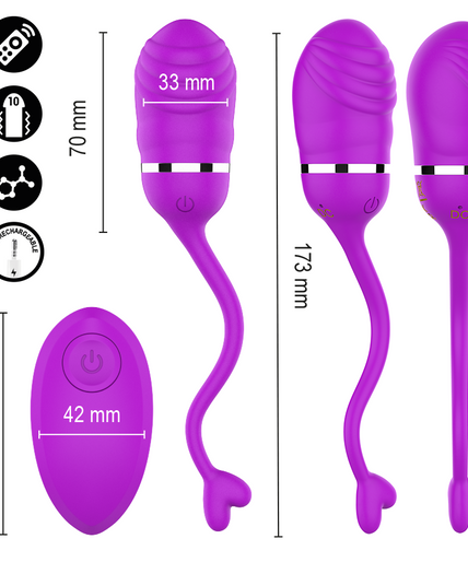 Intense – Sookie Remote Control Vibrating Egg Purple