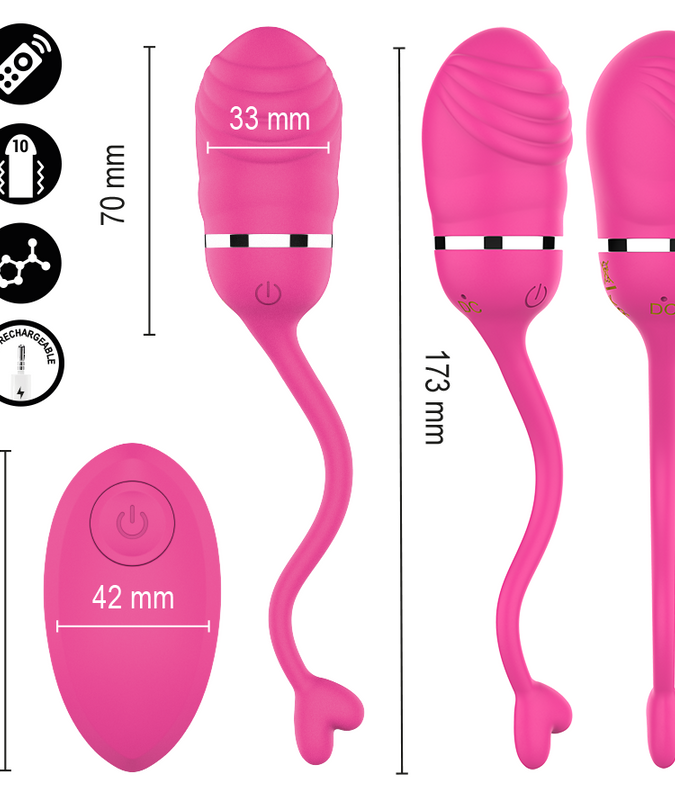 Intense – Sookie Afstandsbediening Vibrerend Ei Roze