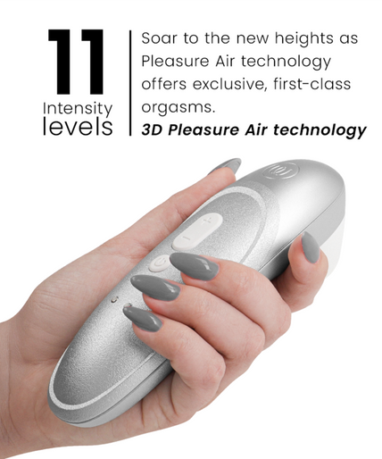 WOMANIZER - PRO VIBRANT CLITORAL STIMULATOR SILVER GREY