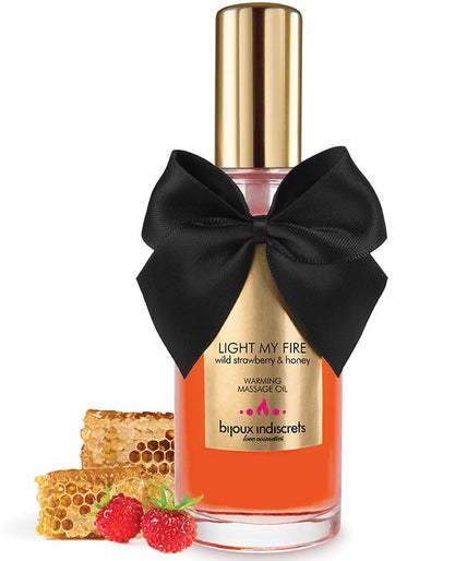 BIJOUX - MASSAGE OIL HEAT EFFECT STRAWBERRY AROMA