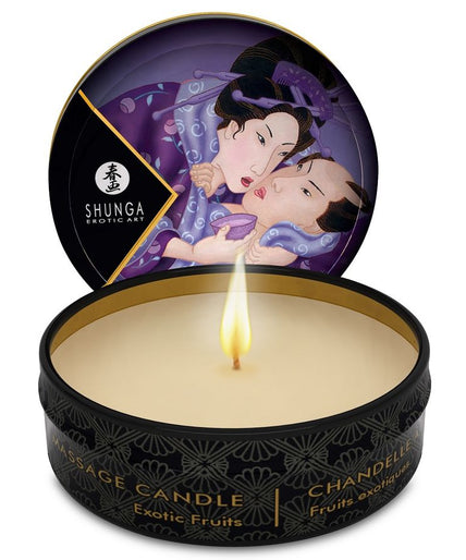 SHUNGA - MINI CARESS BY CANDLELIGHT DISPLAY MASSAGE CANDLES 24 UNITS
