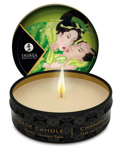 SHUNGA - MINI CARESS BY CANDLELIGHT DISPLAY MASSAGE CANDLES 24 UNITS