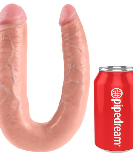 KING COCK - U-SHAPED LARGE DOUBLE TROUBLE FLESH 17.8 CM