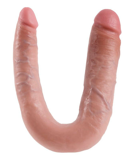 KING COCK - U-SHAPED LARGE DOUBLE TROUBLE FLESH 17.8 CM